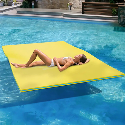 Kích thước lớn 3 lớp chống nước mắt XPE bọt bơi nổi đảo Pad ngoài trời nệm nước nổi cho bãi biển hồ bơi đại dương