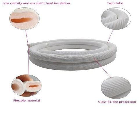 Ống cách nhiệt bọt PE trắng ống cách nhiệt ống cho điều hòa không khí & nước ống cách nhiệt
