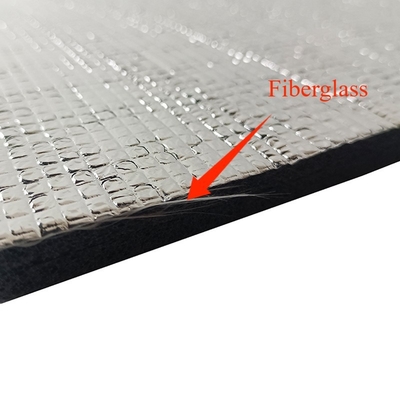 Sợi thủy tinh nhôm XPE Foam Flame Retardant Self Adhesive HVAC Insulation Foam 5-25mm Độ dày