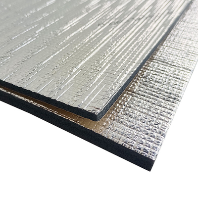 Sợi thủy tinh nhôm XPE Foam Flame Retardant Self Adhesive HVAC Insulation Foam 5-25mm Độ dày