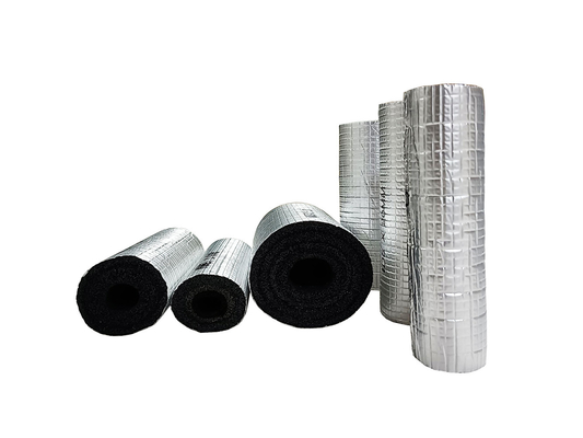 HVAC ống cách nhiệt cuộn Polyethylene liên kết chéo bọt XLPE cuộn với tấm nhôm và keo dính