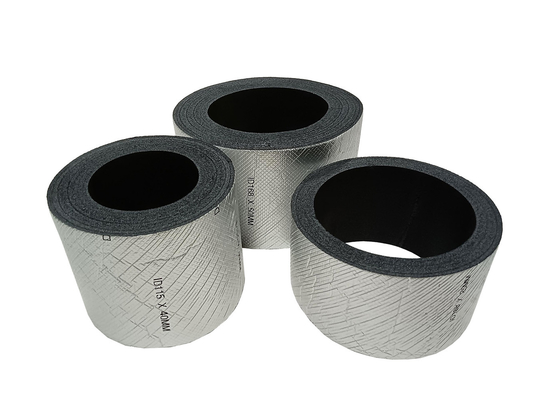 HVAC ống cách nhiệt cuộn Polyethylene liên kết chéo bọt XLPE cuộn với tấm nhôm và keo dính