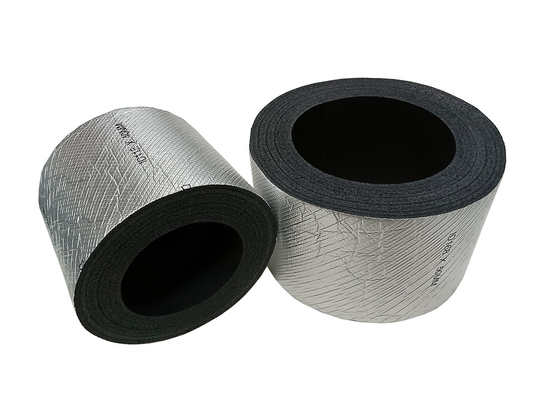 HVAC ống cách nhiệt cuộn Polyethylene liên kết chéo bọt XLPE cuộn với tấm nhôm và keo dính