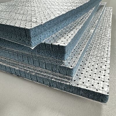Semi Open Cell Polyolefin PO Acoustic Foam with Aluminum Foil Layer and Adhesive Backing Premium Noise Reduction Insulation Boards chống cháy và dễ cài đặt cho hệ thống thông gió