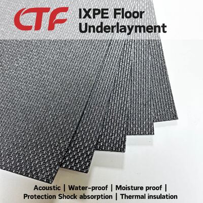 IXPE âm thanh làm giảm độ ẩm Rào cản sàn Underlay Cushion Pad lý tưởng cho sàn PVC SPC Trong căn hộ hiện đại Khách sạn Bệnh viện