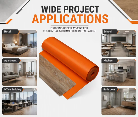 Tấm lót sàn xốp IXPE cách âm, chống ẩm, đàn hồi cho sàn nhựa PVC SPC, lý tưởng cho căn hộ, khách sạn và cải tạo bệnh viện