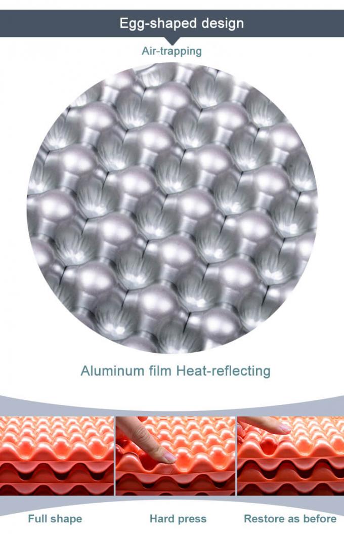 Sản phẩm bán buôn Chăn ngủ gấp đôi Mái ngủ nhôm màu trắng Phòng kín IXPE XPE Bàn ngủ bọt cho cắm trại chống nước 2 người 4